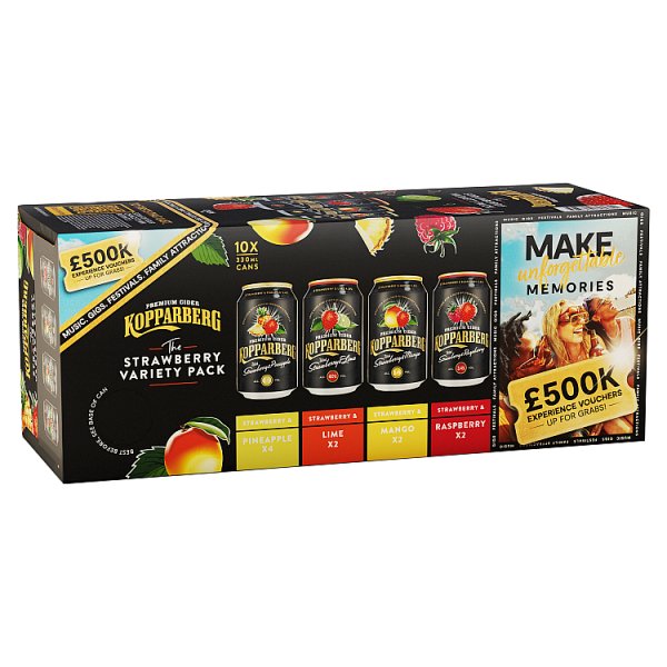 Kopparberg Strawberry Variety 10pk Cans