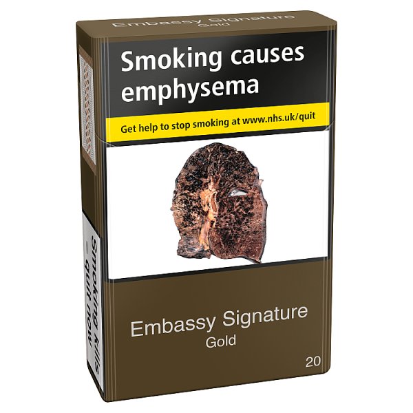 embassy gold cigarettes Signature King Size 20 Pack Old embassy 50 cigarette Christmas