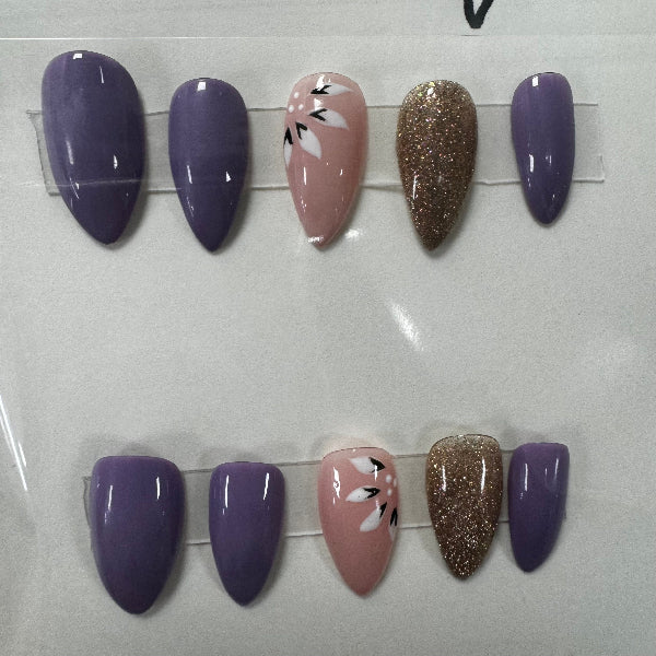GK Beauty Nails Purple