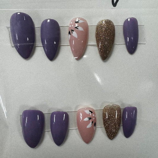 GK Beauty Nails Purple