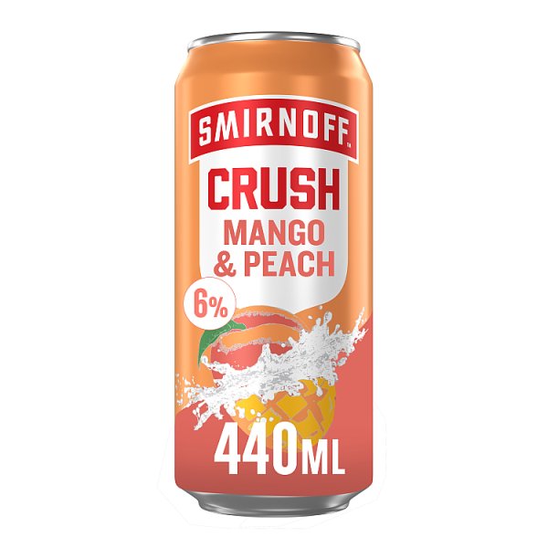 Smirnoff Crush Mango & Peach 6% (440ml)