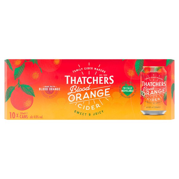 Thatchers Blood Orange 10pk Cans
