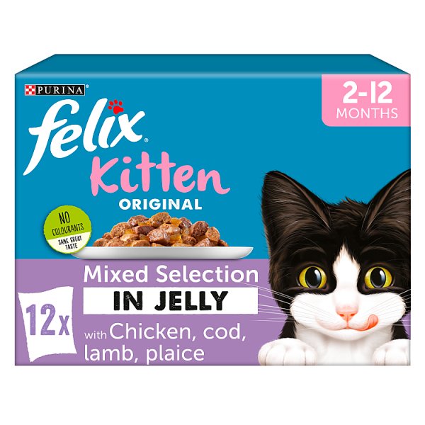 FELIX Kitten Mixed Selection in Jelly 12x100g