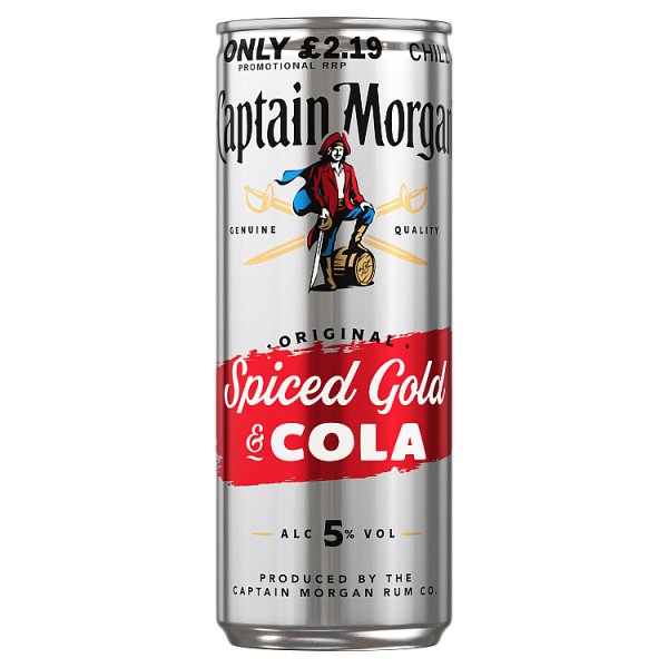 Captain Morgan & Pepsi Can (250ml)