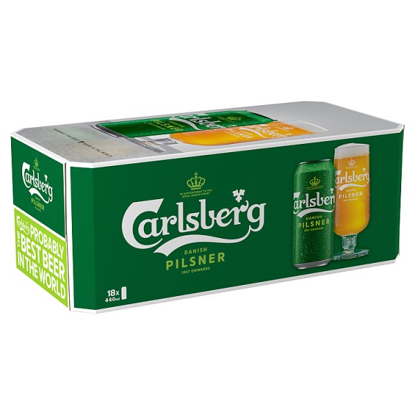 Carlsberg Pilsner 18pk Cans (440ml)