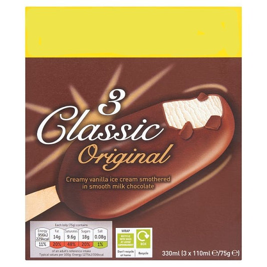 Classic Original 3pk Ice Cream (110ml)