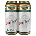 San Miguel Beer 4pk Cans (500ml)