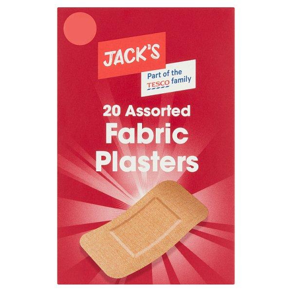 Jack's 20 Assorted Fabric Plasters