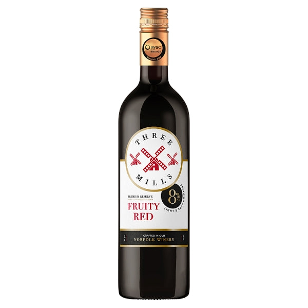 Three Mills Fruity Red Wine  (75cl)