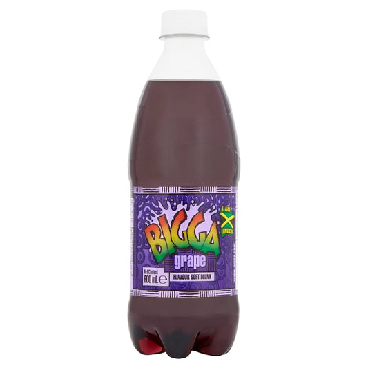 Bigga Grape Flavour Soft Drink (600ml)