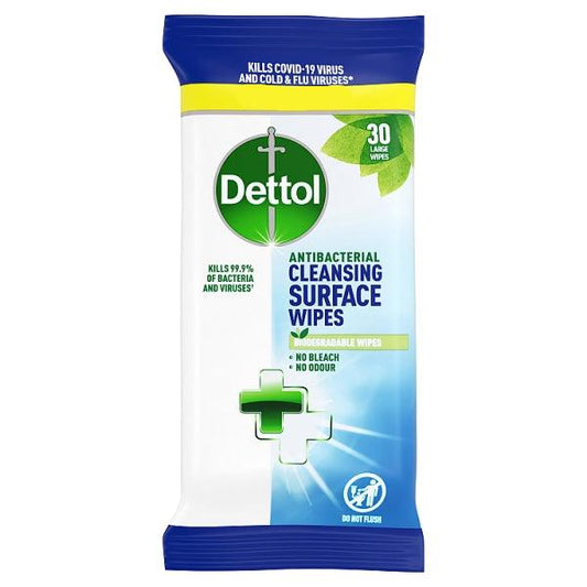 Dettol Surface Bio Wipes 30's