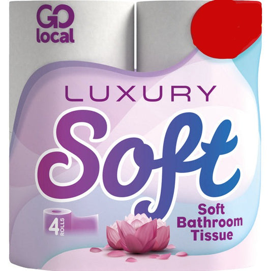 Luxury Soft Bathroom Tissue 4 Roll