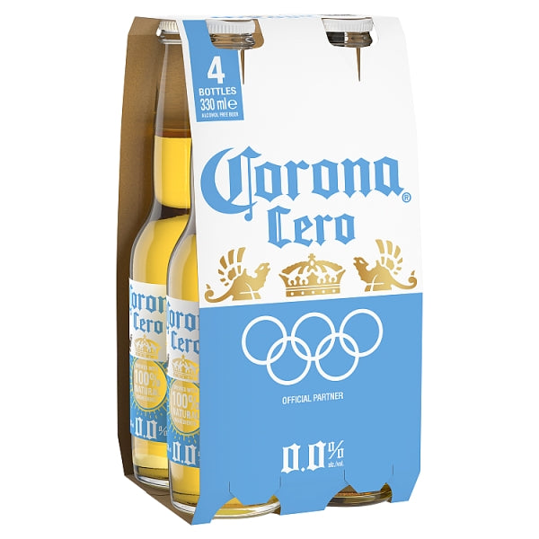 Corona Cero 4pk Bottles (330ml)