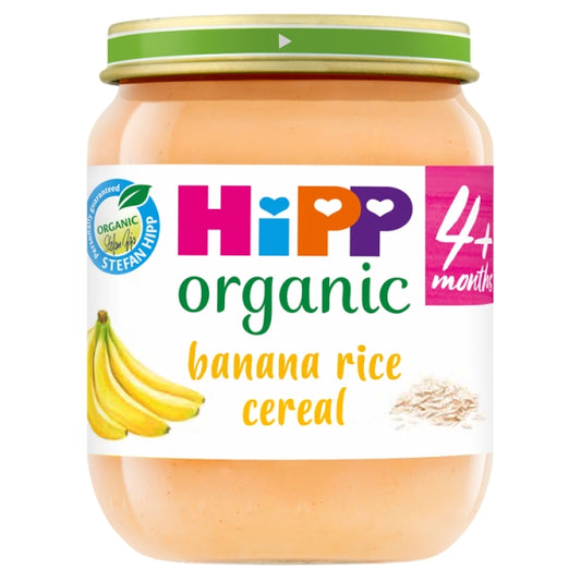 Hipp Banana Rice Cereal Baby Food 4m+ (125g)