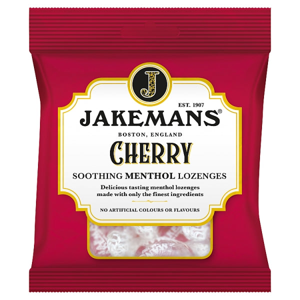 Jakemans Cherry Menthol Bags (73g)