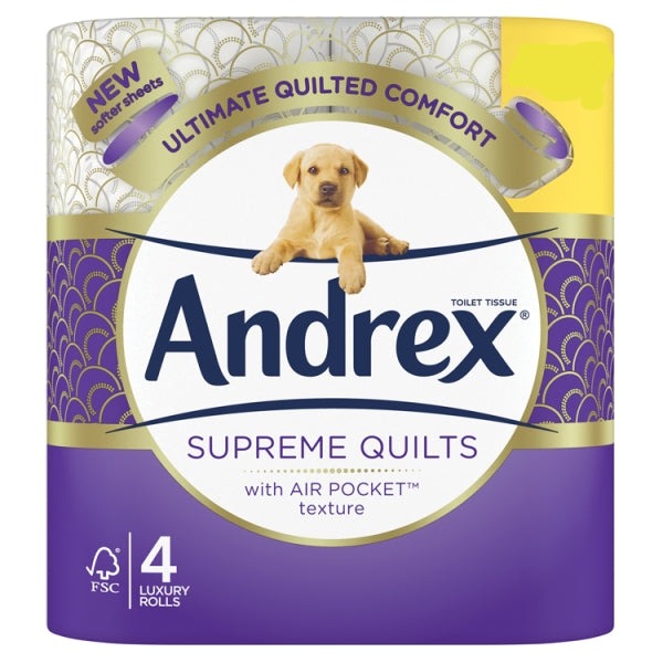 Andrex Ultimate Quilts Toilet Tissue 4pk