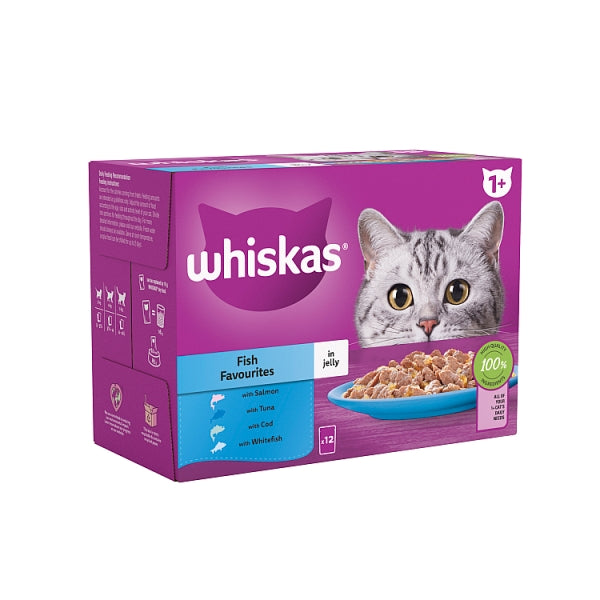 Whiskas 1+ Fish in Jelly 12x85g (1.02kg)