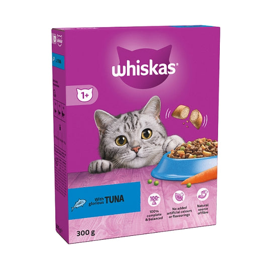 Whiskas 1+ Tuna Adult Dry Cat Food (300g)