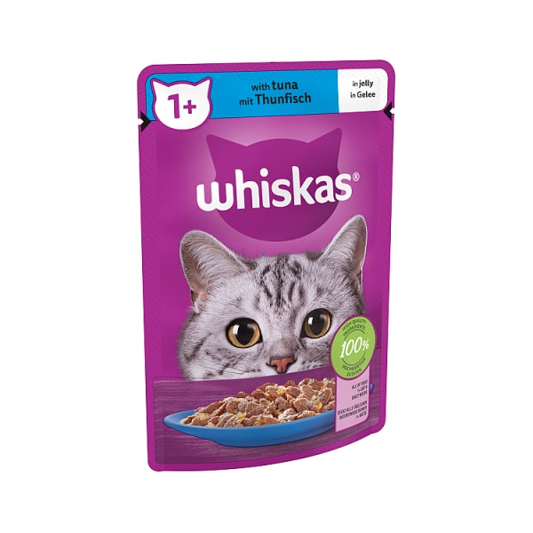 Whiskas 1+ Pouches in Jelly with Tuna 85g