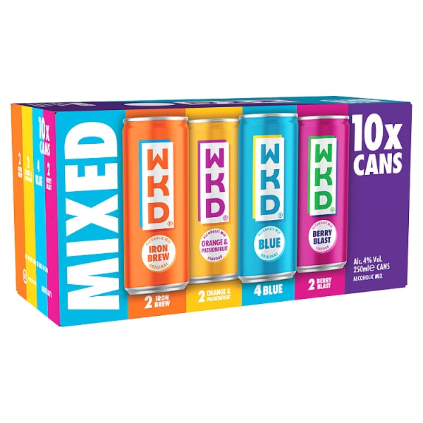 WKD Mixed 10pk Cans (250ml)