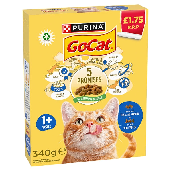 Go-Cat Tuna Herring & Veg (340g)