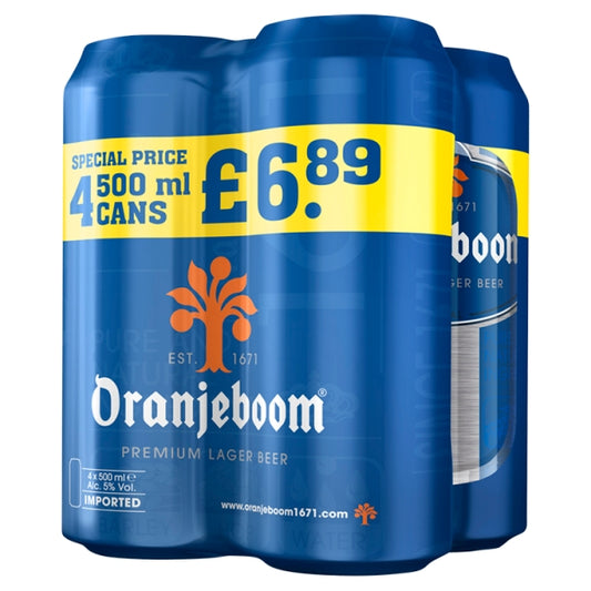 Oranjeboom 5% Blue 4pk (500ml)