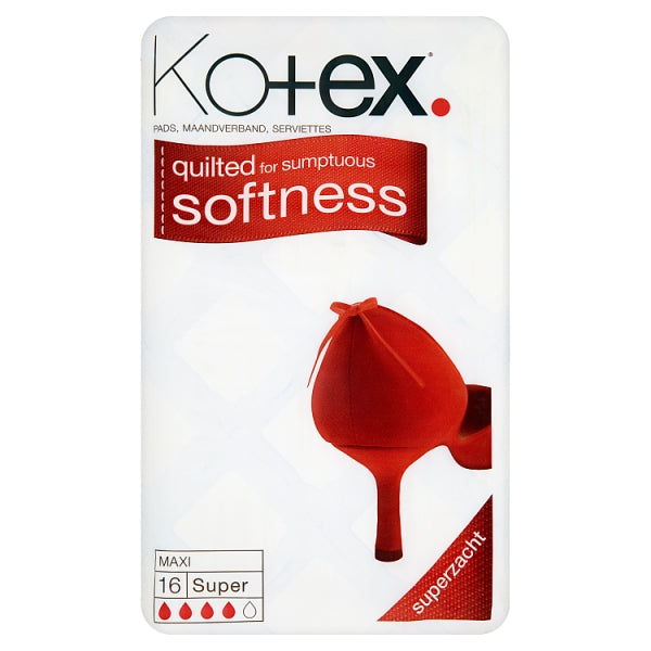 Kotex Maxi Pads Super 16's