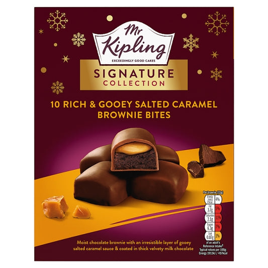 Mr Kipling 10 Caramel Brownie Bites