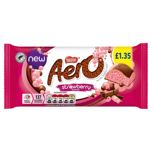 Aero Strawberry Sharing Bar (90g)