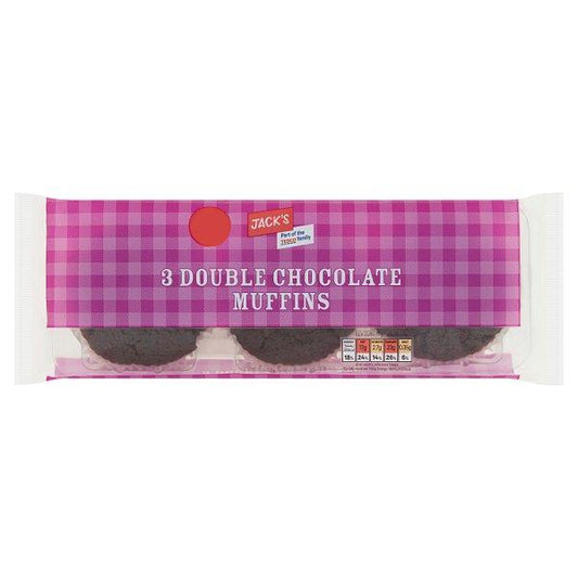 Jack's 3 Double Chocolate Muffins (275g)