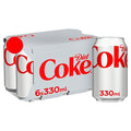 Coke Diet 6pk Cans (330ml)
