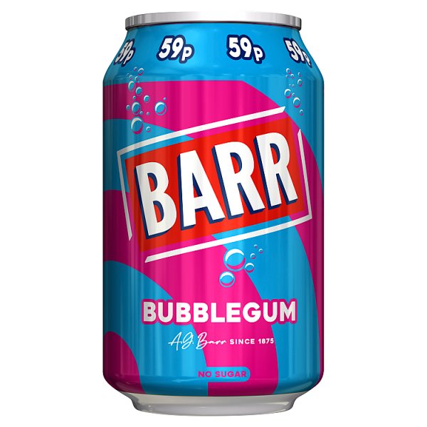 Barr Bubblegum Can (330ml)