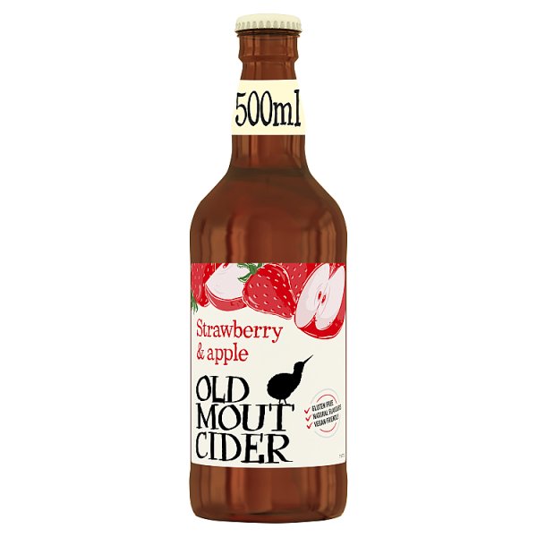 Old Mout Cider Strawberry & Apple Bottle (500ml)