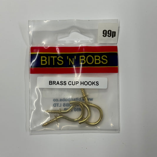 Brass Cup Hooks BitsNBobs