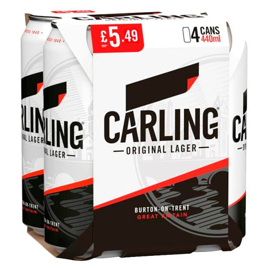 Carling 4pk Cans (440ml)