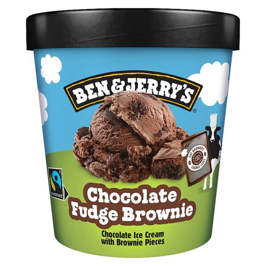 B & J Ice Cream Tub Chocolate Fudge Brownie (465ml)