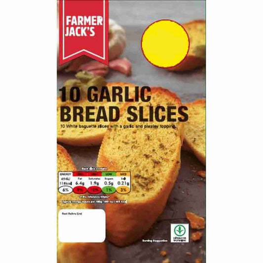 Farmer Jacks 10 garlic bread slices (210g)