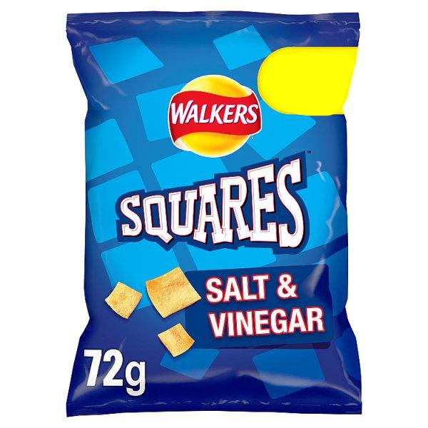 Walkers Squares Salt & Vinegar (72g)