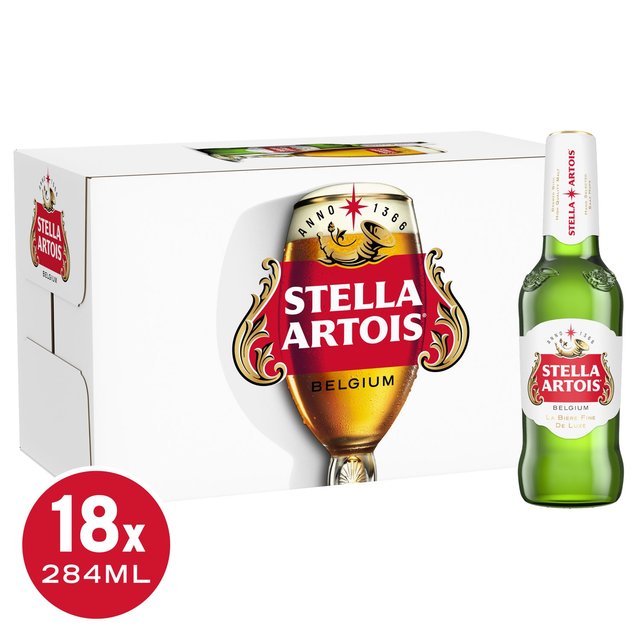 Stella Artois Bottles 18pk (284ml)