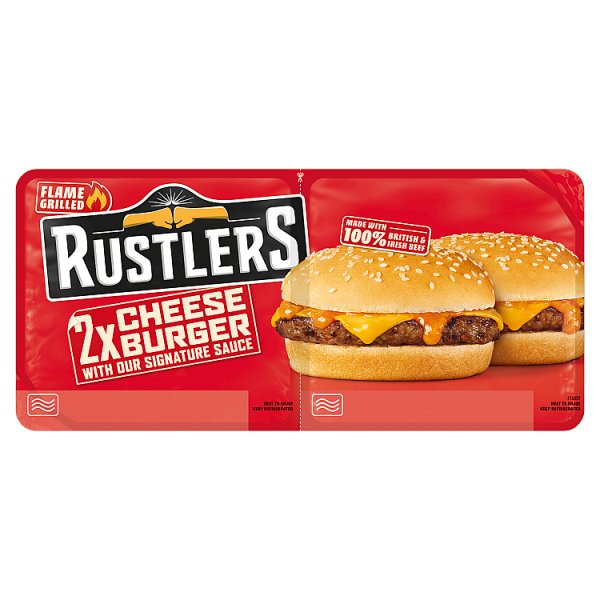 Rustlers 2 Cheese Burgers (264g)