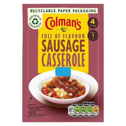 Colman's Recipe Mix Sausage Casserole (39g)