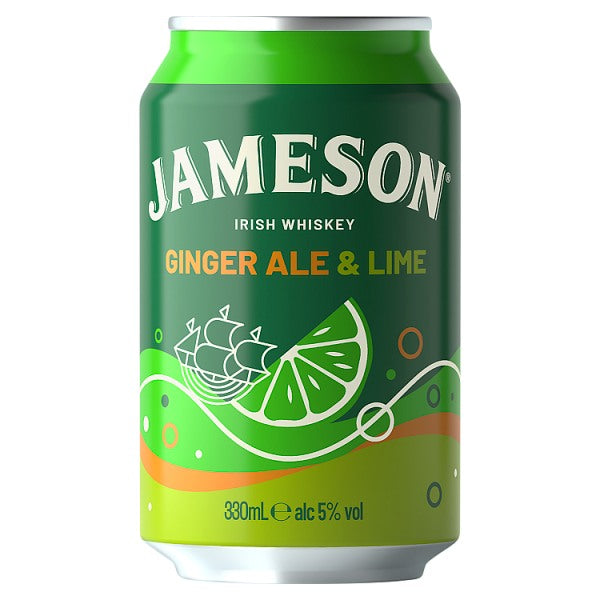 Jameson Ginger Ale & Lime Can (330ml)
