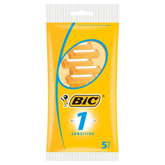 BIC 1 Sensitive Disposable Razors 5Pk