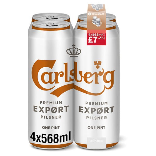 Carlsberg Export 4pk Pint Cans (568ml)