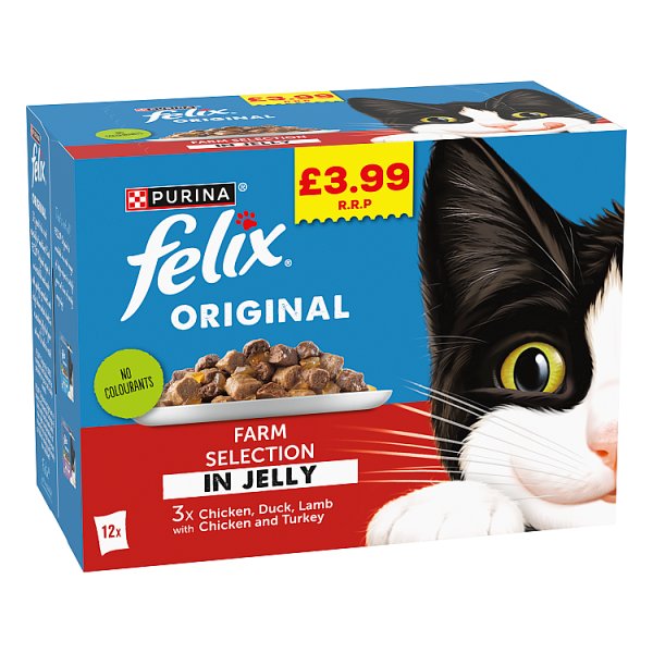 Felix Farm Selection in Jelly 12x85g (1.02kg)