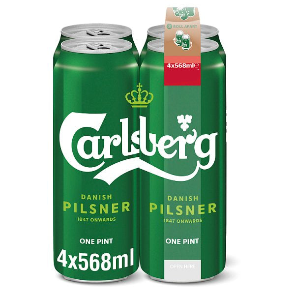 Carlsberg Pilsner 4pk Pint Cans (568ml)