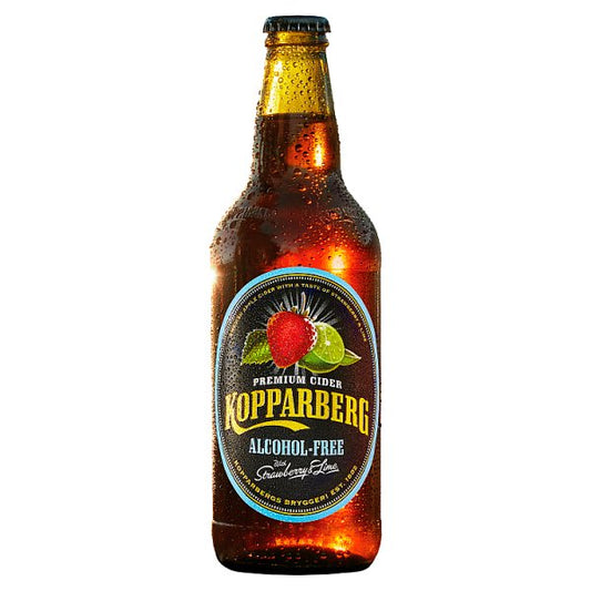 Kopparberg Alcohol-Free Strawberry & Lime Bottle (500ml)