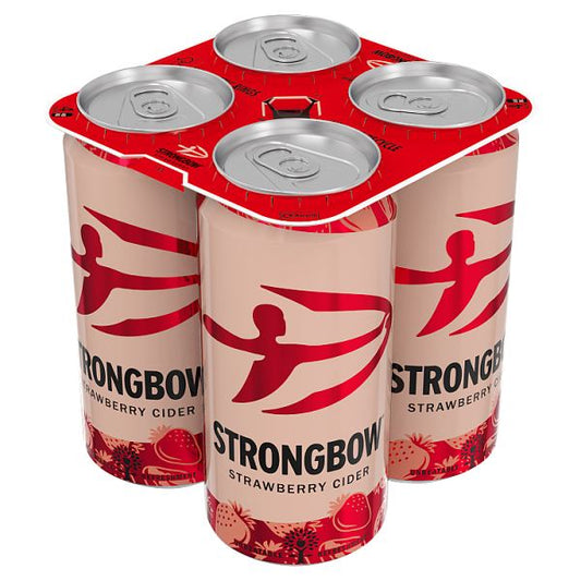 Strongbow Strawberry Cider 4pk Cans (440ml)