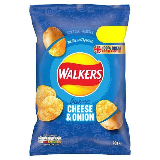 Walkers Crisps Cheese & Onion (70g)