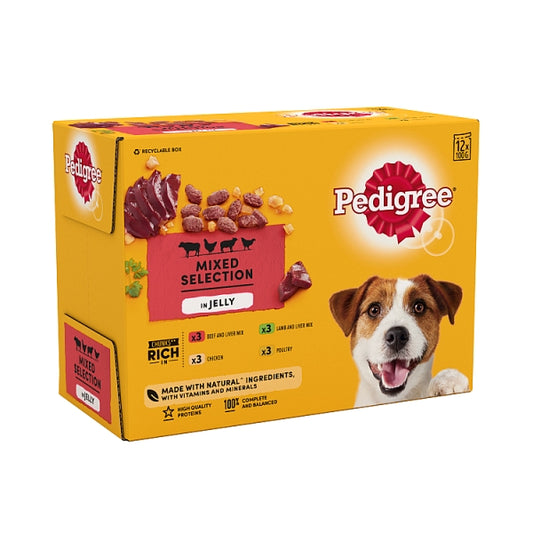 Pedigree Dog Pouches Mixed/Jelly (1.2kg)